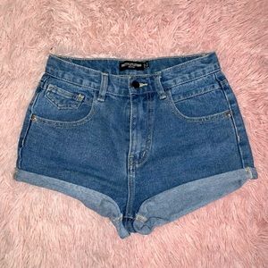 PLT Mom Jean Shorts